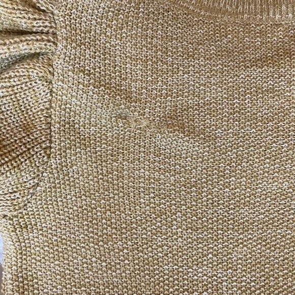 Time and Tru flutter sleeve women’s XS 0-2 NWT Longsleeve Crewneck tan sweater - Picture 7 of 11